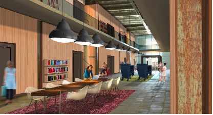 artist impression student area Equidura